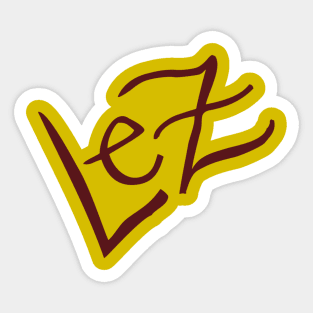 Lez Hang out Sticker